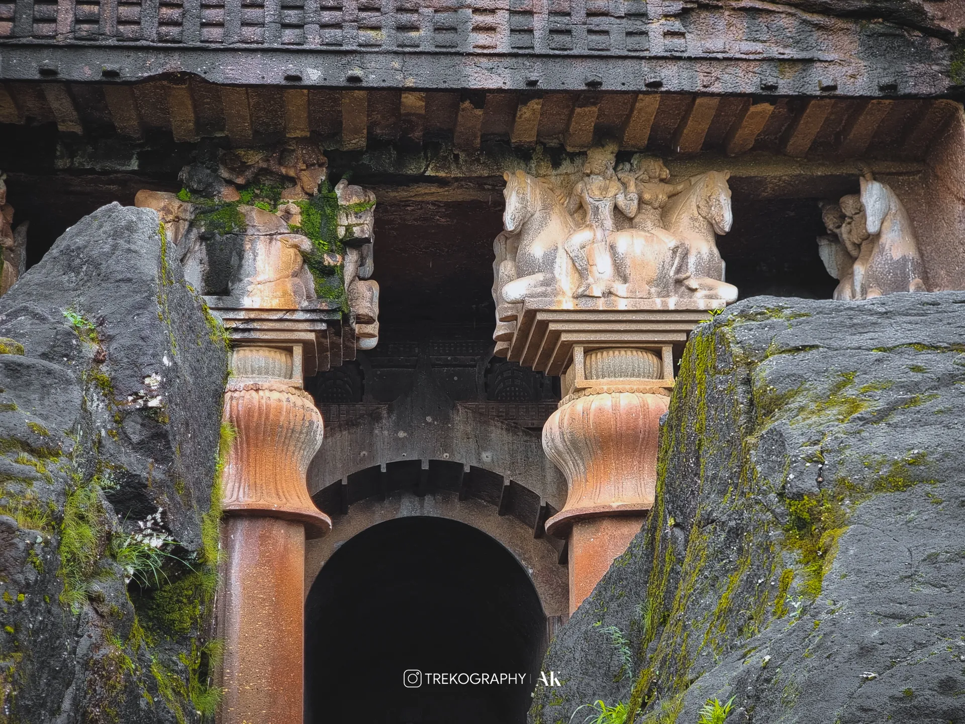 The entrance of Chaityagriha cave