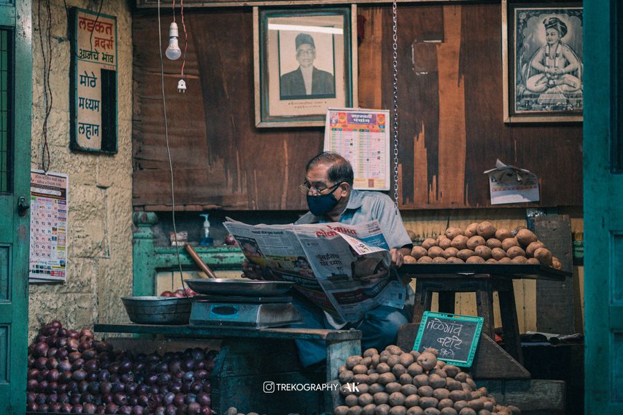 Morning walk in Pune Mandai (Market)